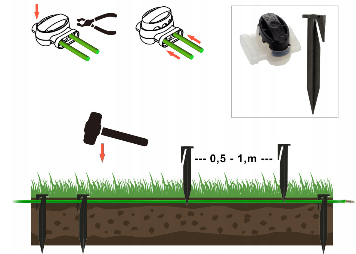 PRZEWÓD KABEL OGRANICZAJĄCY DO KOSIARKI ROBOTA 50 metrów WZMOCNIONY 2.7 mm EAN (GTIN) 5903682301463
