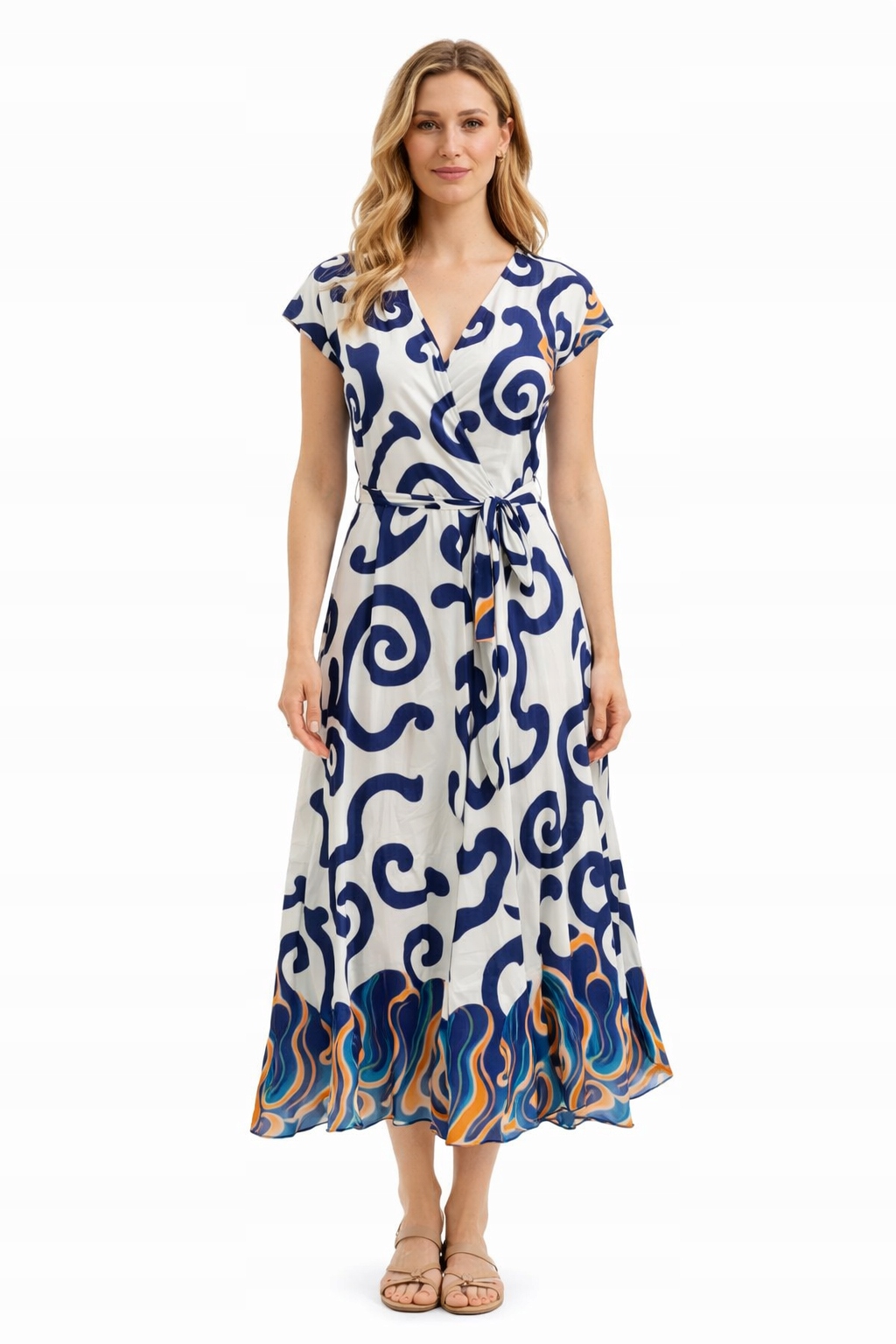 Šaty S Volánky Na Rukávech, Velikost M 1I4A