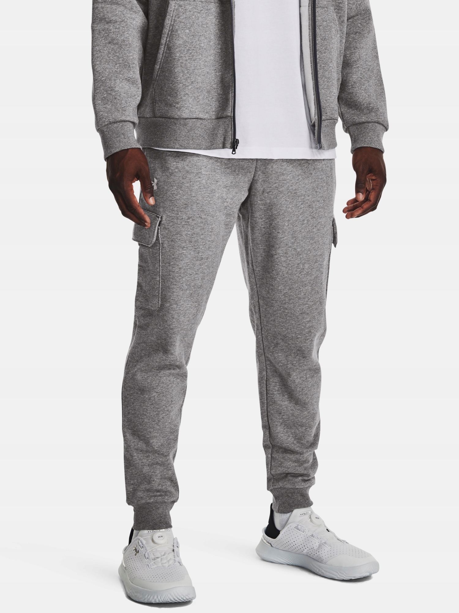 Under Armour Tepláky Ua Rival Fleece Cargo Jogger-GRY šedá