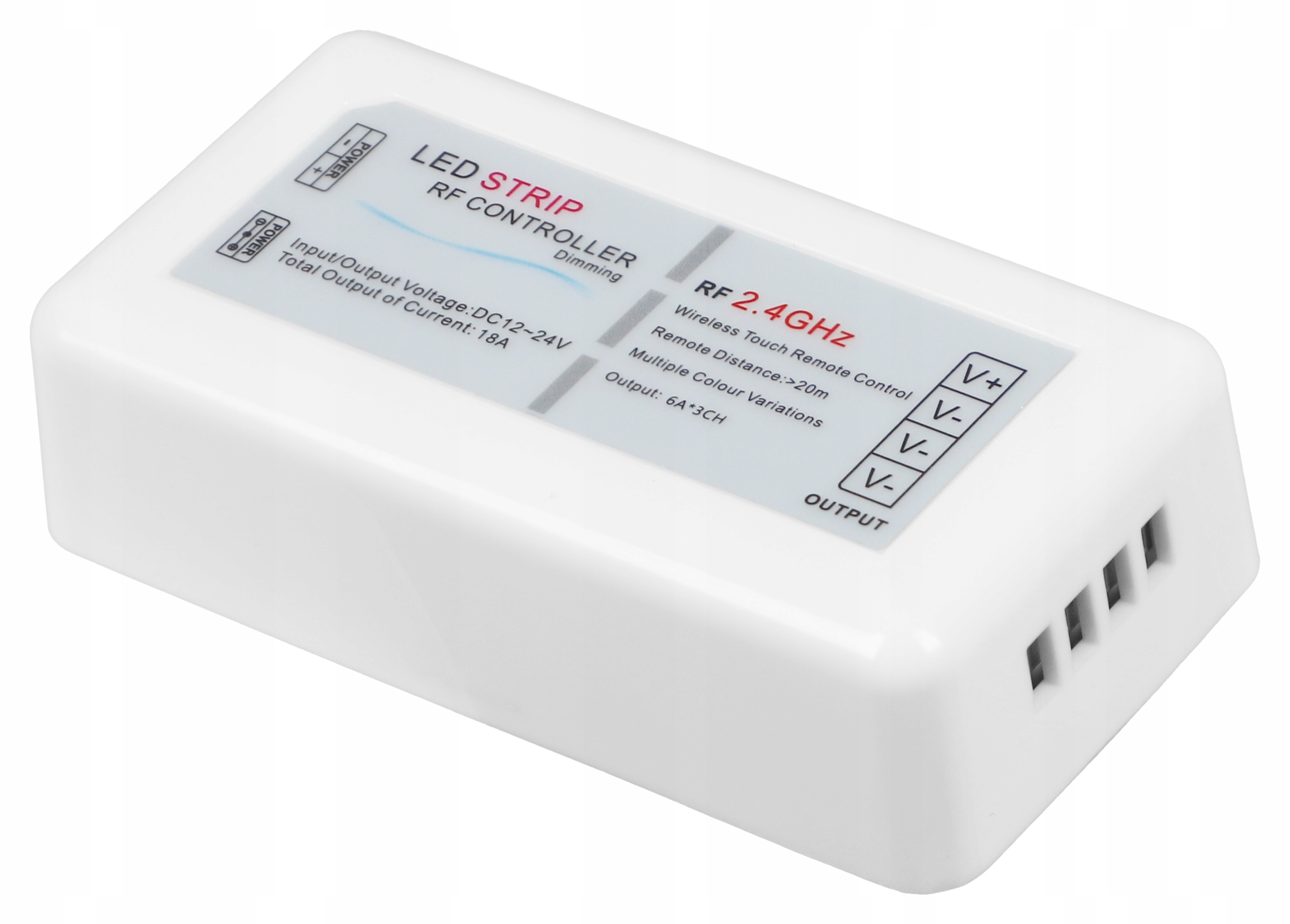 Ściemniacz LED sterownik mono 12-24V 72W 6A pilot dotykowy kontroler Rodzaj profilu nawierzchniowy