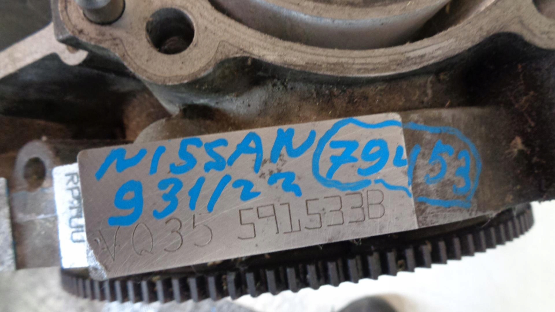 BLOK WAŁ DÓŁ SILNIKA NISSAN MURANO 3.5B 127KW 05R 591533B RPTUU KOMPLETNY Typ samochodu Samochody osobowe