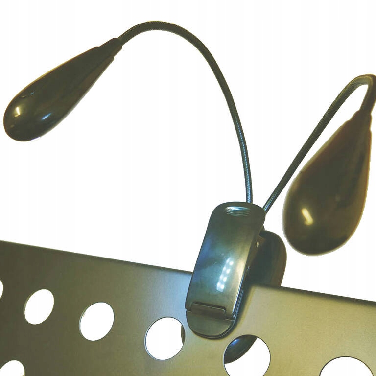 Lampka pulpitu na klips 2x2 Led czarna Shott