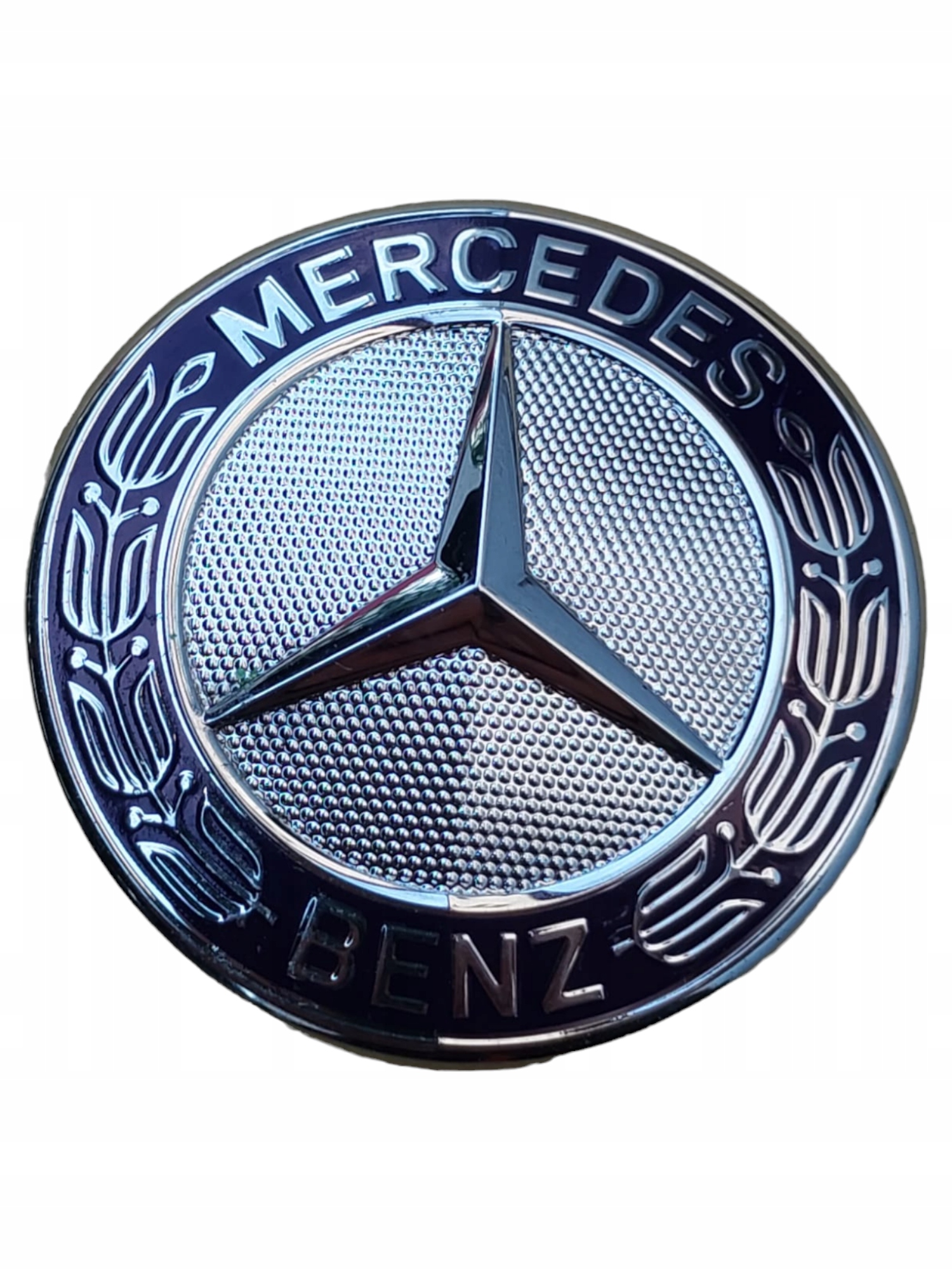 Znaczek Emblemat Mercedes A2218170016 Oryginał Nowy Niebieski