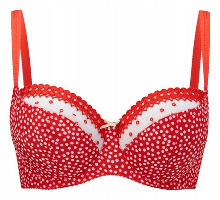 Cleo Panache Podprsenka 65DD/30DD Minnie 7431 Red Spot