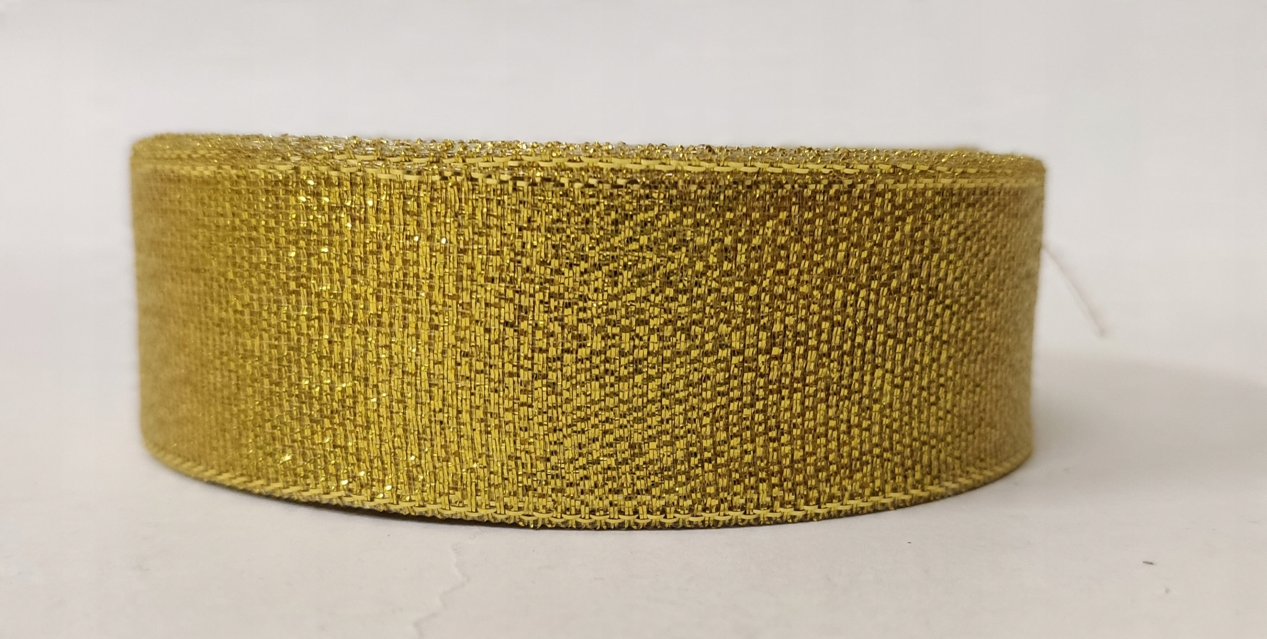 

Wstążka dekoracyjna brokatowa Złota 2,5cm x 20m
