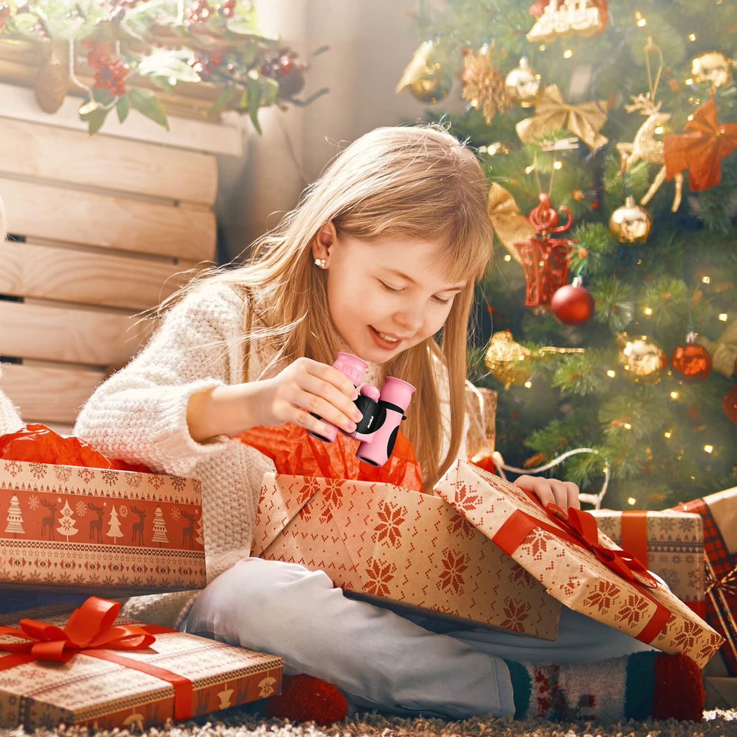 LORNETKA ZABAWKI DLA DZIECI DZIECKA REGULOWANY I SKŁADANY POWIĘKSZENIE 8X Marka Bedee