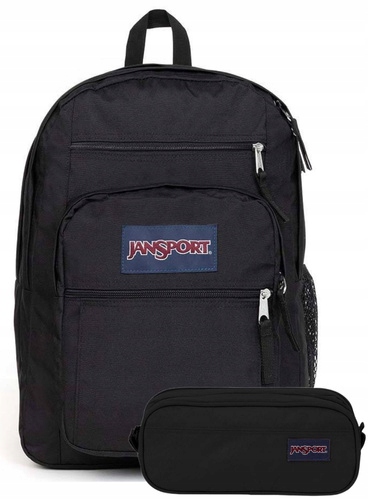 Sada JanSport batoh Big Student penál Large Accessory Pouch černý