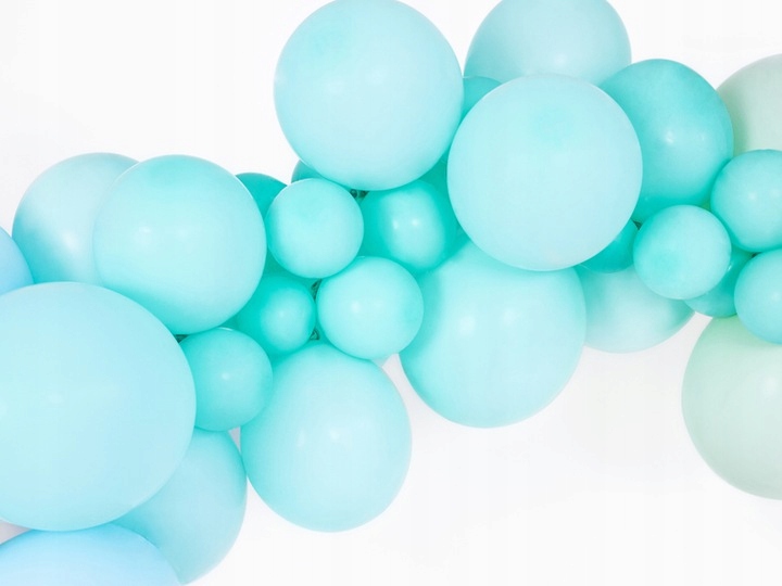

Balony miętowe pastelowe mint fresh ślub wesele