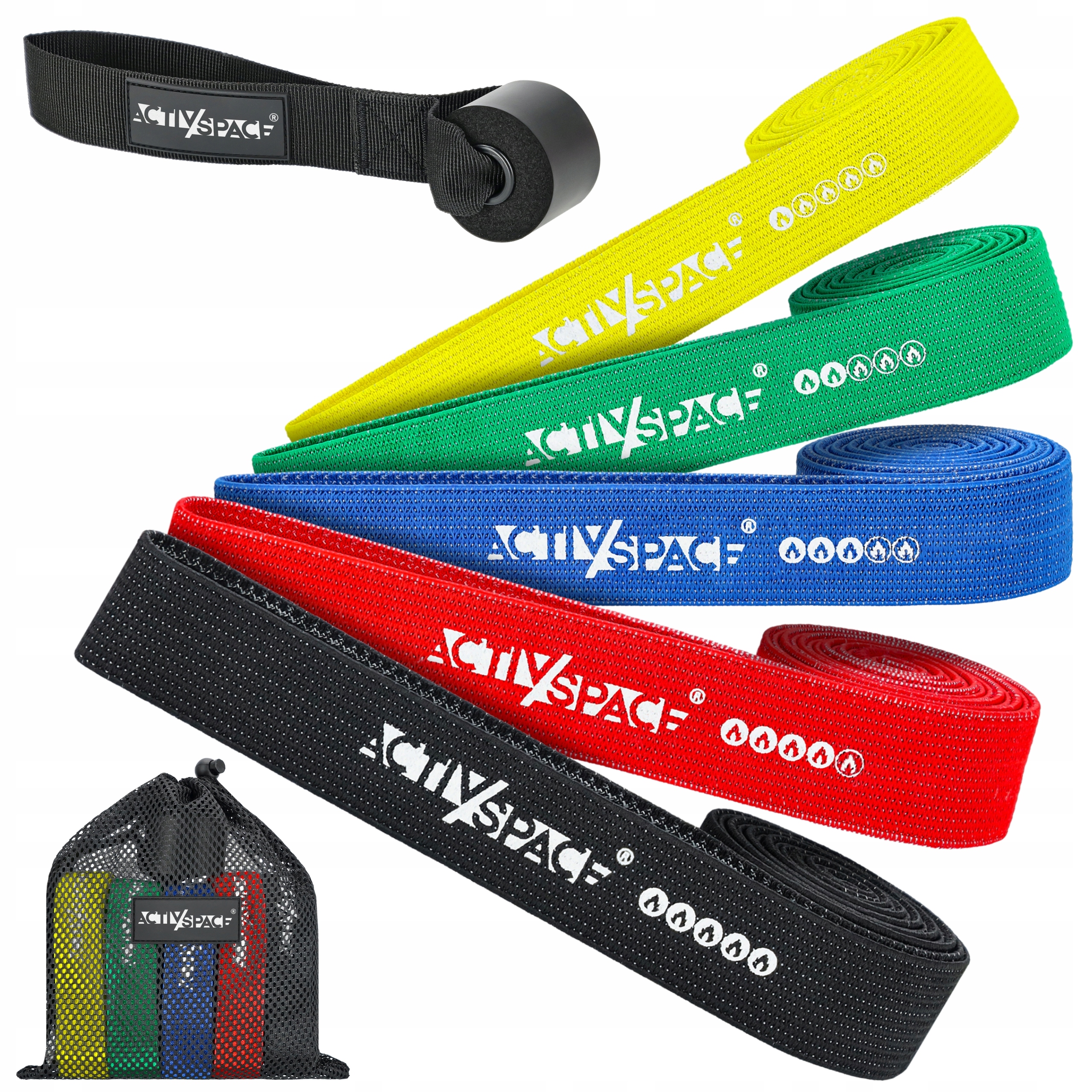 ZESTAW 5 GUM DO ĆWICZEŃ POWER BAND TAŚMY OPOROWE DO TRENINGU PODCIĄGANIA