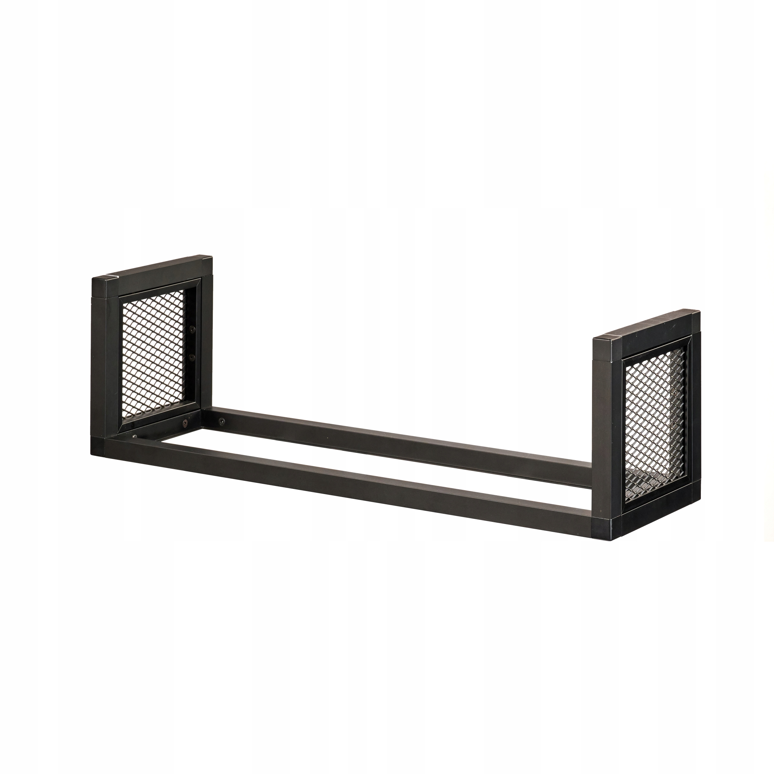 Industriální Hliníková Závěsná Police Loft Černá Matná 400x150x180 Bez Pracovní Desky