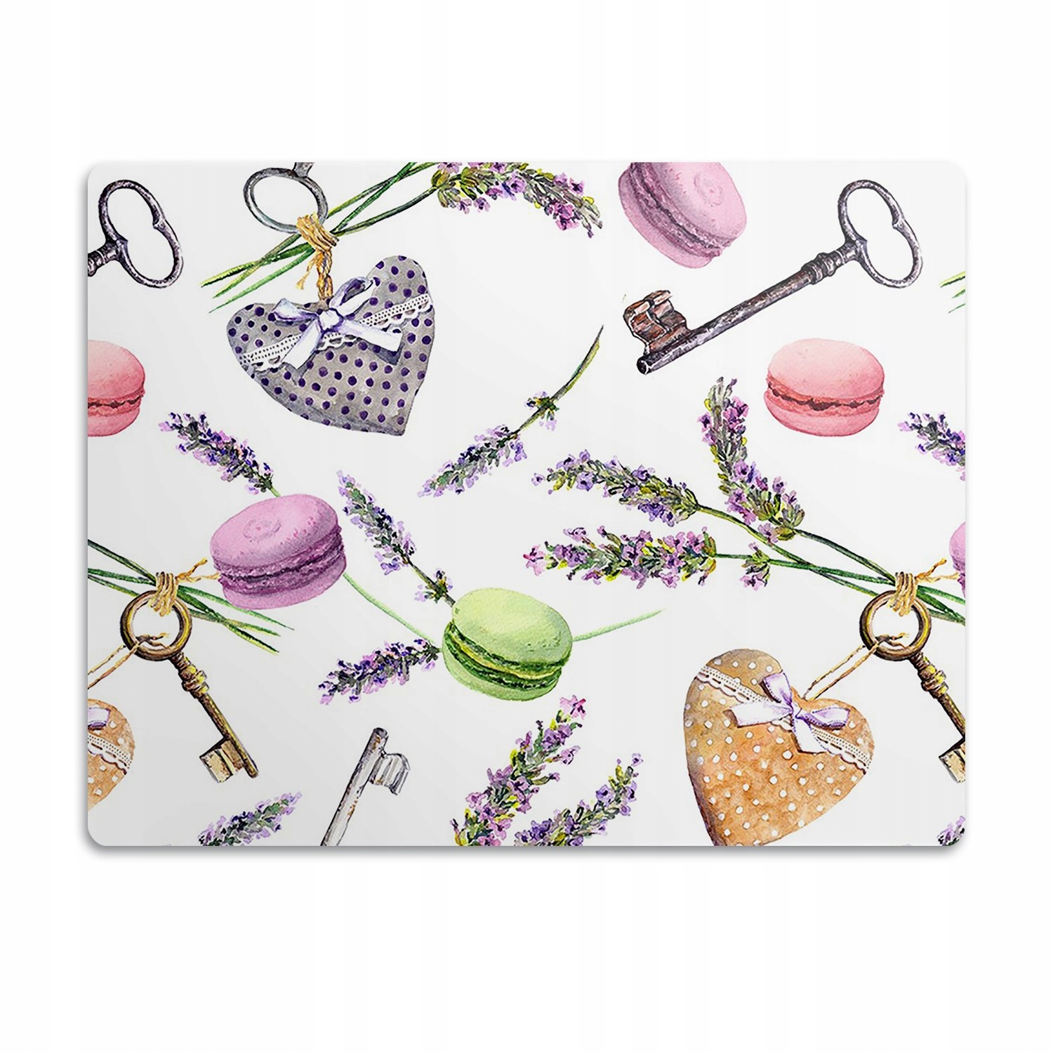 Pod misku podložka pro psa Makaronika a klíče 90x60 cm