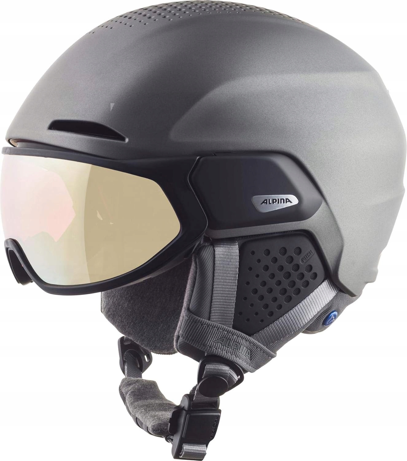 Lyžařská přilba Alpina Alto Qv Matt S 51-55 cm Unisex matná metalická