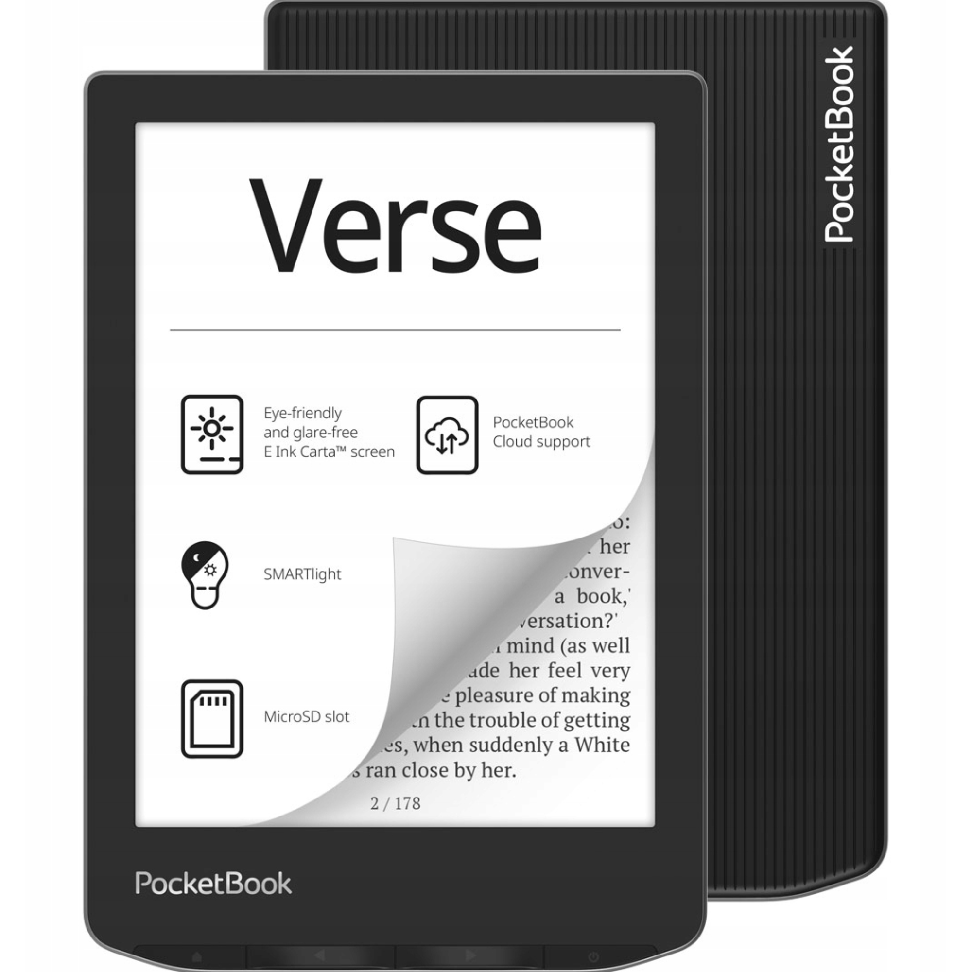 Czytnik Ebook Tablet PocketBook Verse 629 8 Gb E-Ink 6 Cali Szary Lekki