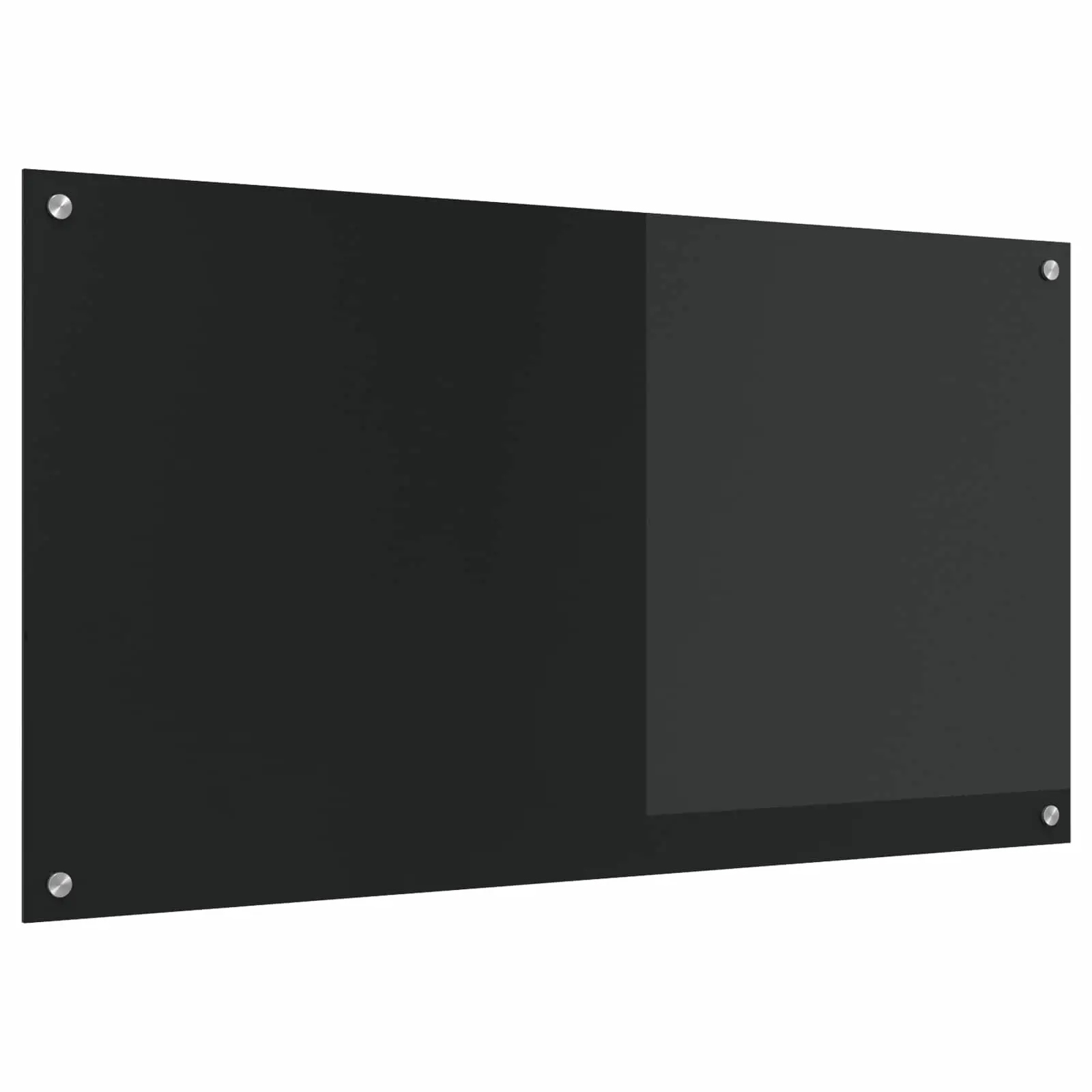 vidaXL Kuchyňský obklad Černá 110 x 60 cm tvrzené sklo