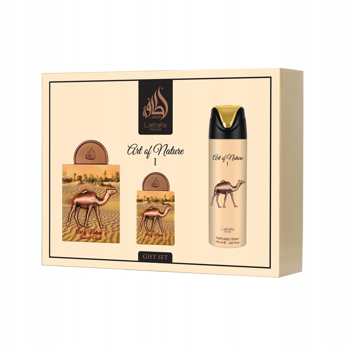 Lattafa Pride Art of Nature I Edp 100 ml Edp 20 ml tělový sprej 200 ml