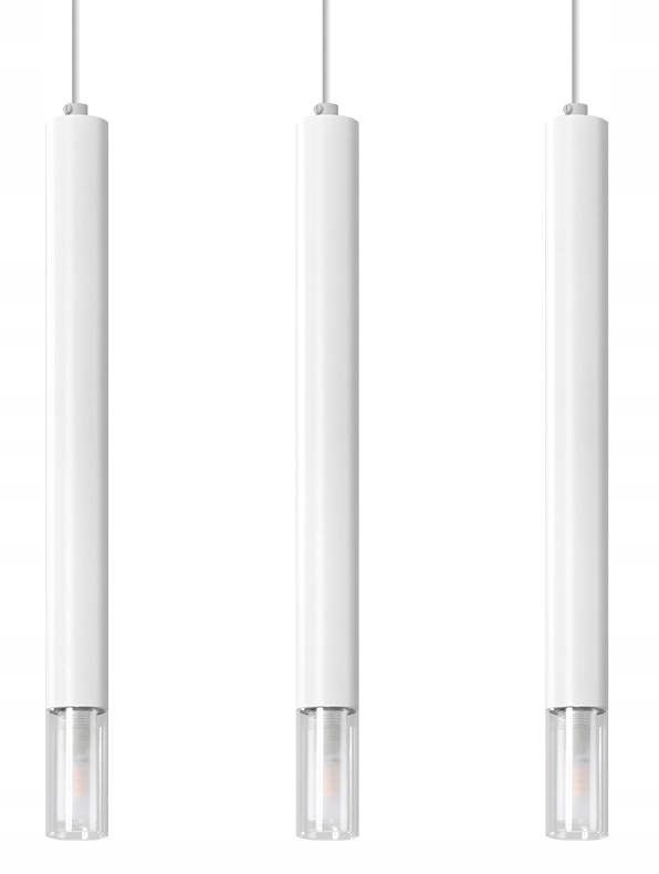 Biela závesná lampa 3xG9 Wezyr SL.0959 Sollux