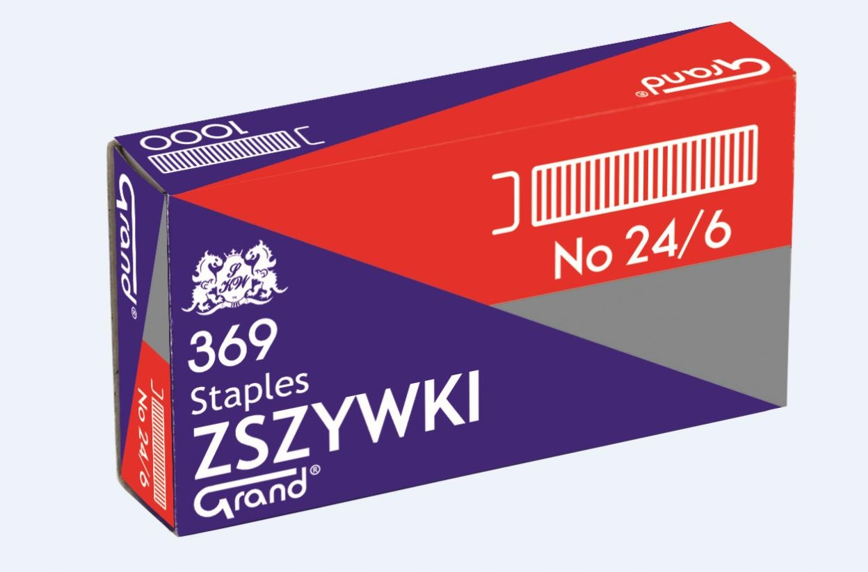 

Zszywki 24/6 (1000szt*10) Grand