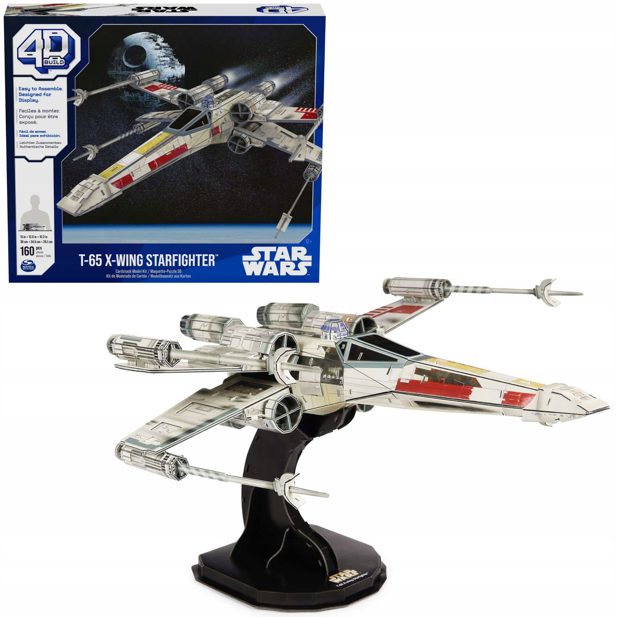 PUZZLE 3D STAR WARS GWIEZDNE WOJNY X-WING MODEL MYŚLIWIEC INCOM T-65 38 CM