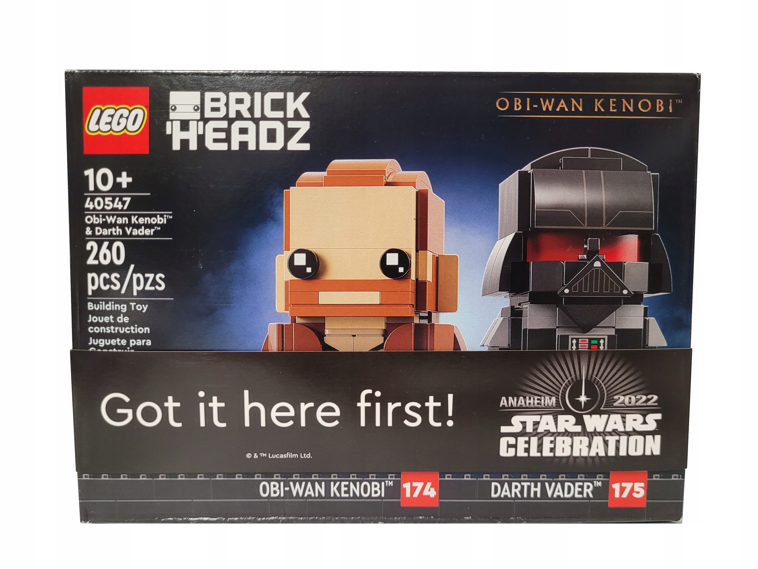 Unikat 40547 Lego Star Wars Celebration Brickheadz Obi-Wan Vader Misb 2022