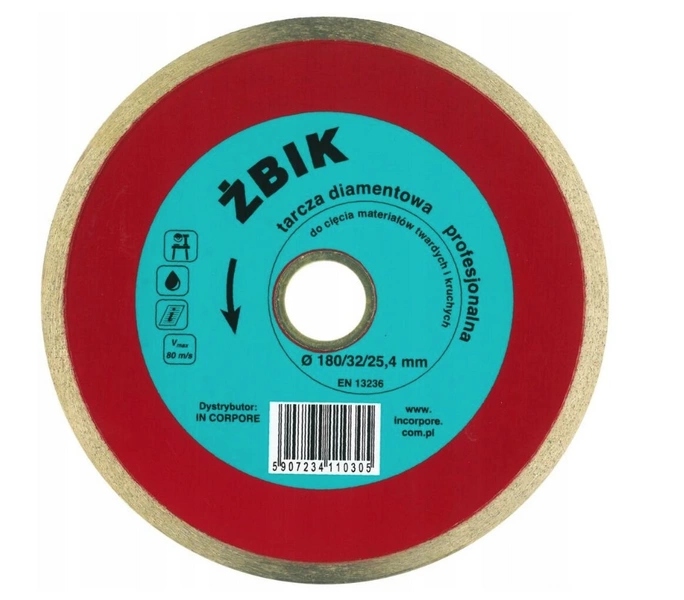 Diamantový kotouč Žbik 180 mm In Corpore pro řezání mramorového slinuté dlažby