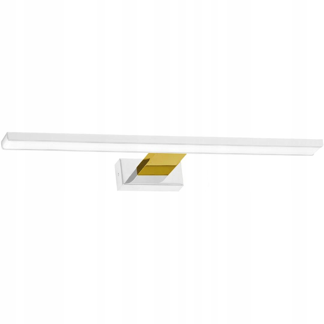 Nástěnná lampa Shine Bílá Zlatá 13,8W Led IP44 60cm Nástěnná lampa do domu pokoje