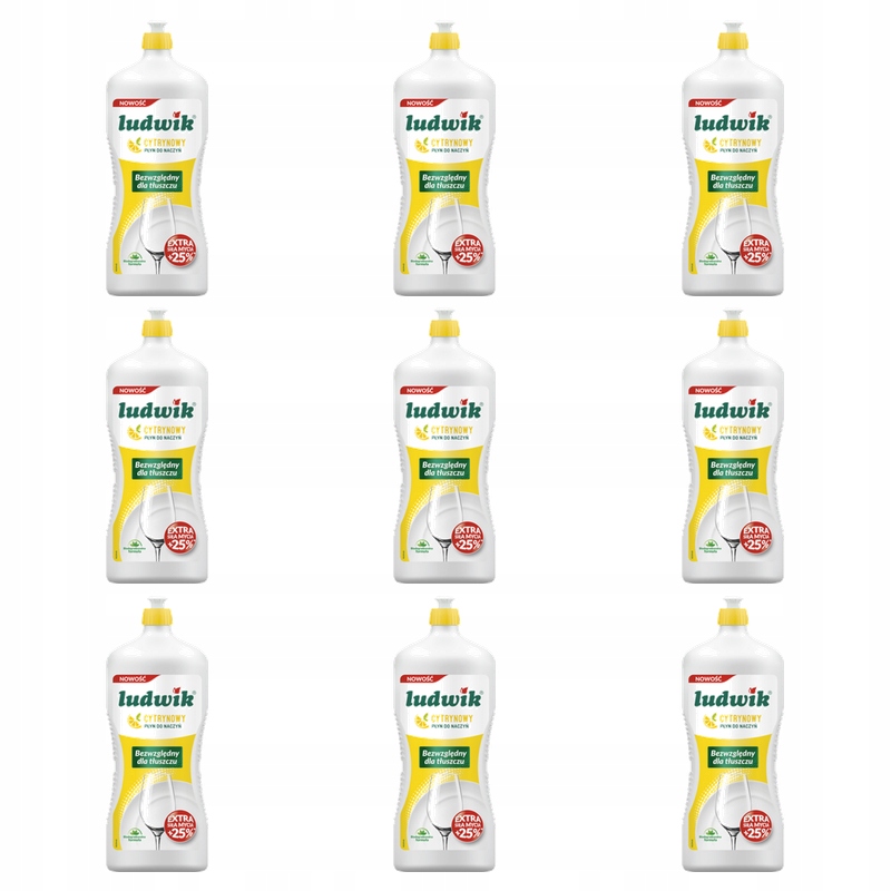 Ludwik – tekutý prostředek na mytí nádobí 1,35 kg – citronový X9
