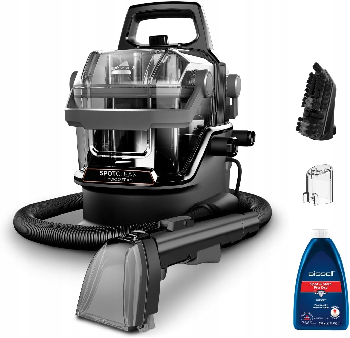 Prací vysávač Bissell 3689N SpotClean HydroSteam 1000W čierny
