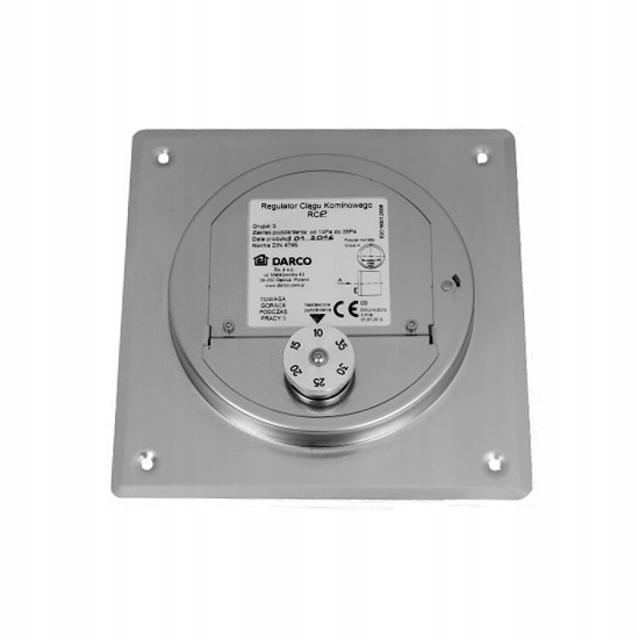 Regulátor komínového ťahu štvorcový Rcp 140x140 mm