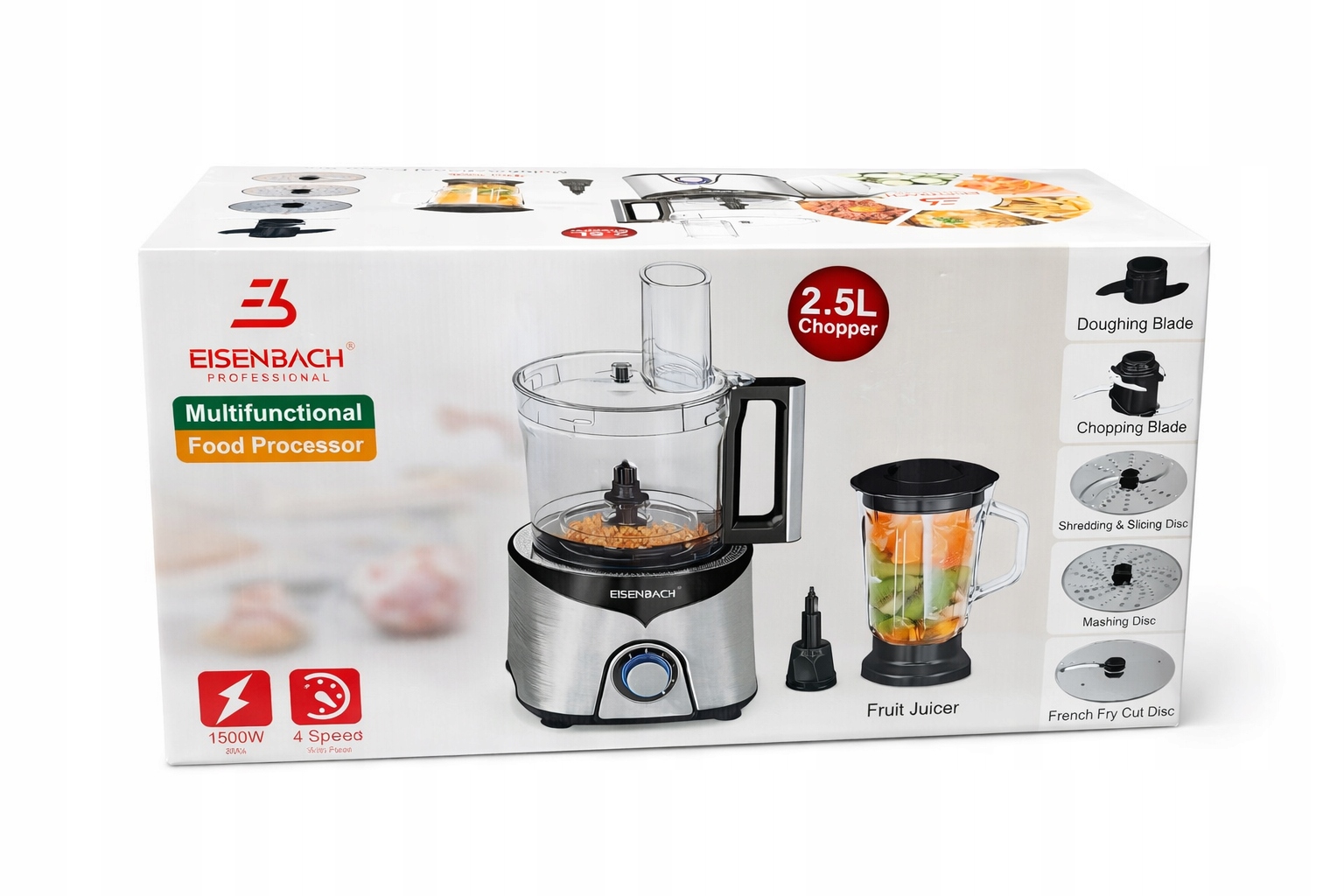 Kuchyňský Robot Eisenbach Multifunkční kuchyňský robot 2,5 l 1500 W