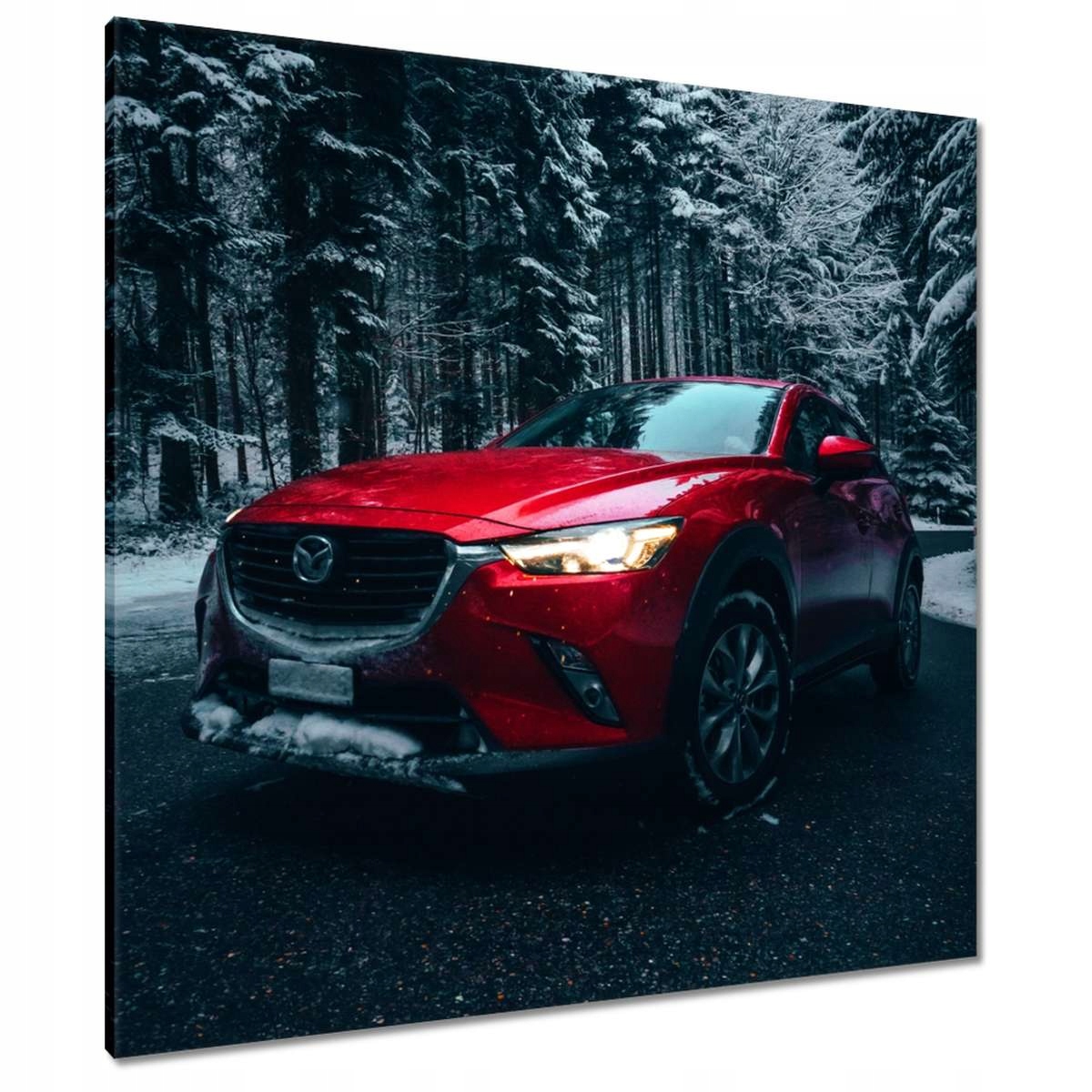 Obrazy 90x90 Červená Mazda Auto