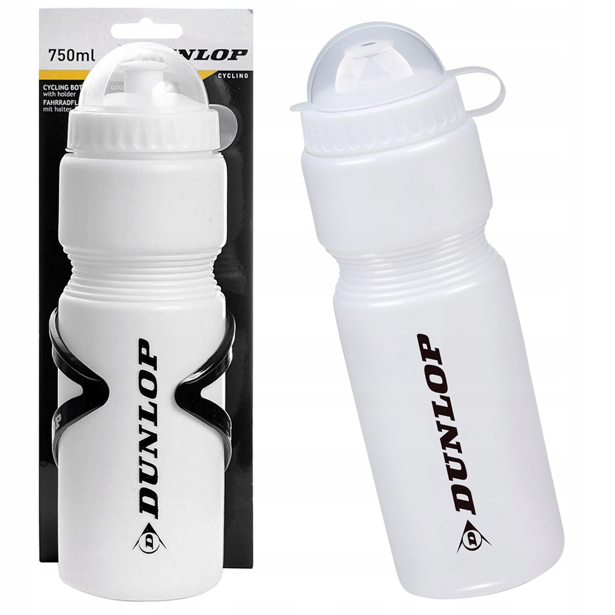 BIDON ROWEROWY 750 ML NA WODĘ z UCHWYTEM mocowaniem do roweru DUNLOP Marka Dunlop