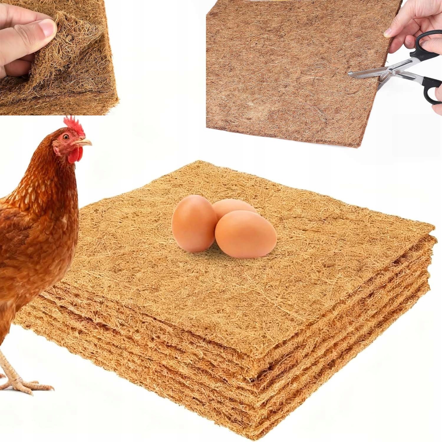 Levně 10 Ks Přírodní Kokosová Podložka 30*30 CM Pro Výsev Zahrady Pro Tlustý 10 ks