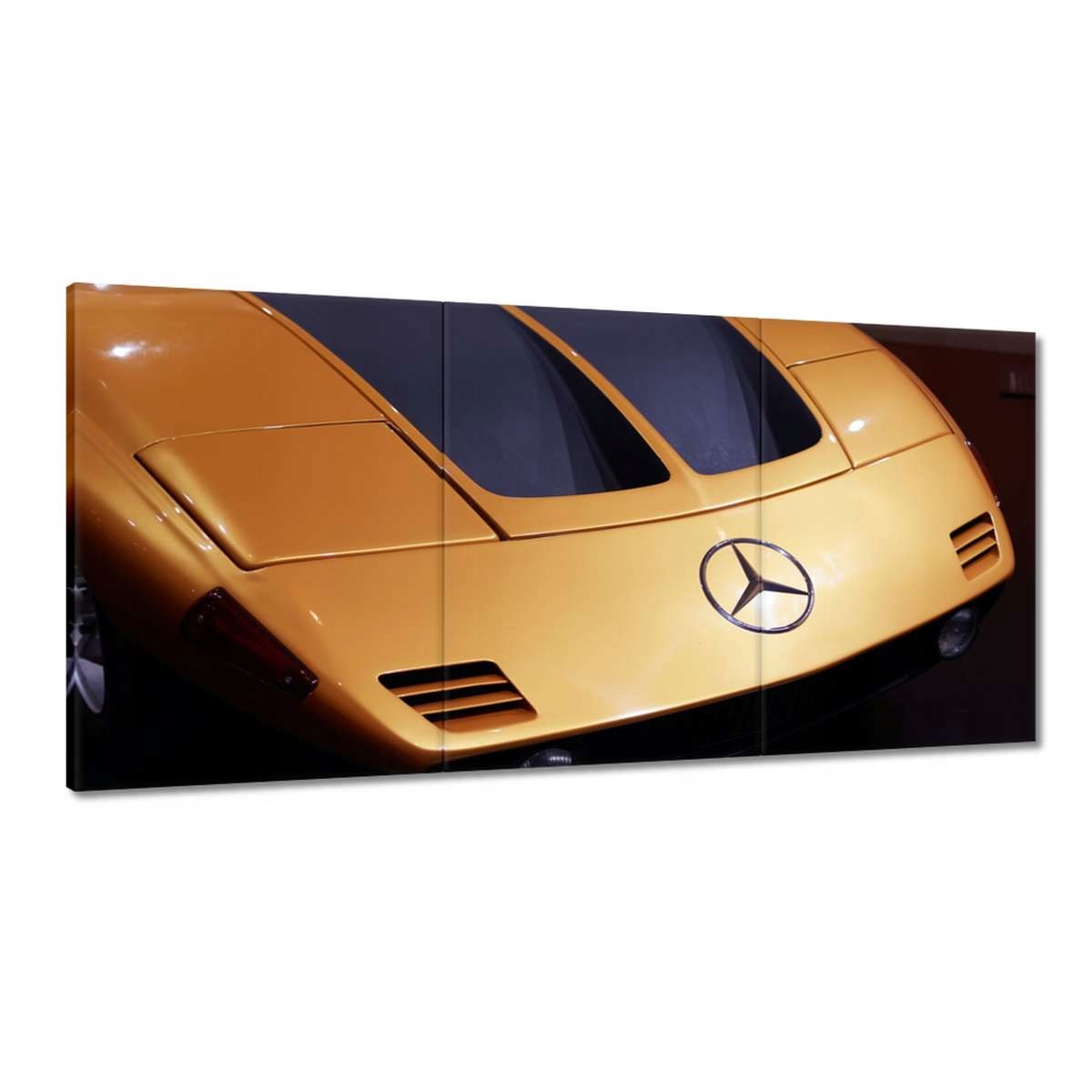 Obrazy 180x90 Žltý športový Mercedes