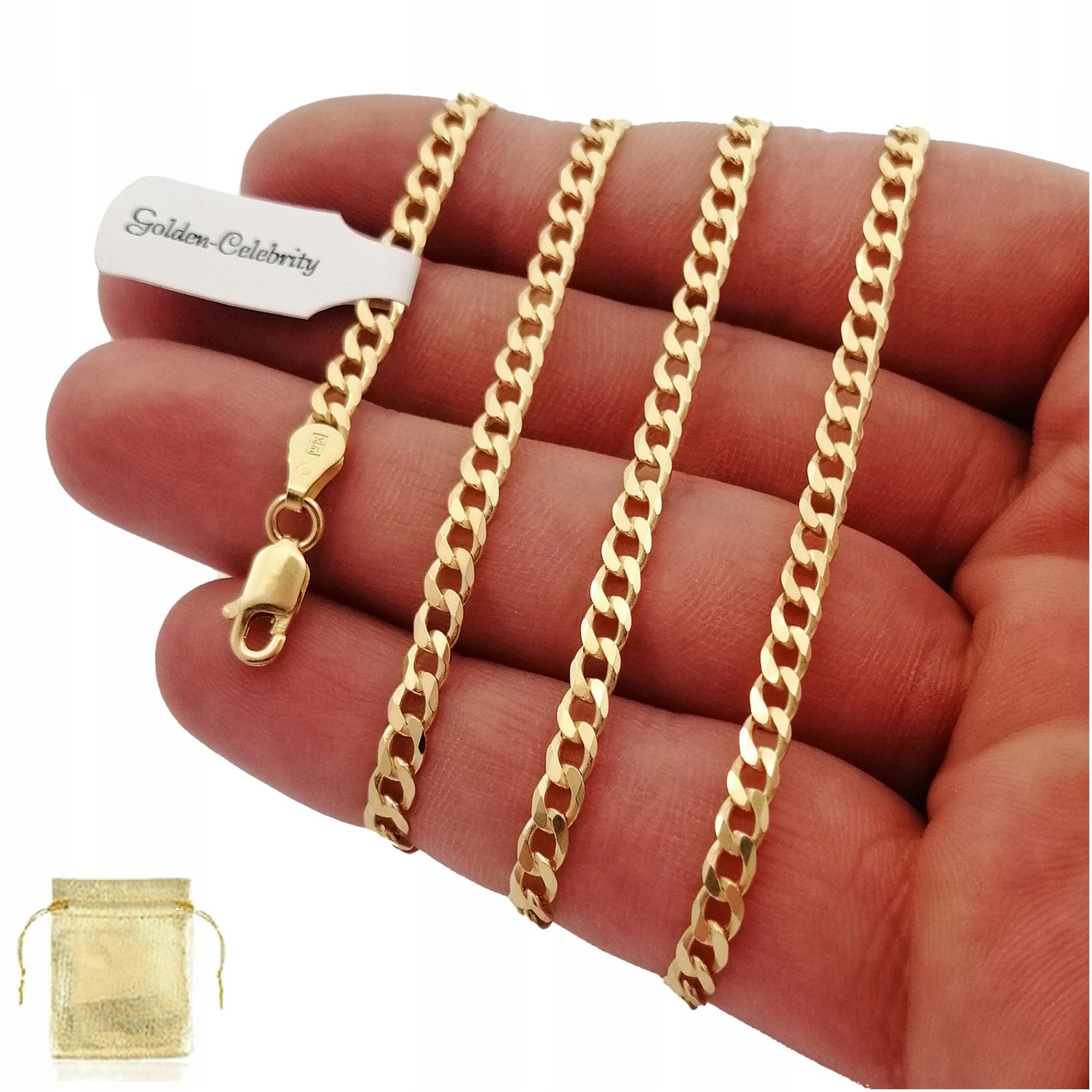 

Złoty Łańcuszek Pancerka Srebro Pr. 925 585 3,5 MM