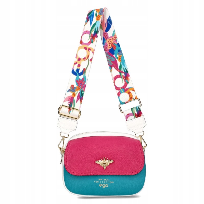 Ego Dámská Kabelka S Včelkou Přes Rameno Kabelka Přes Rameno Kožená Tricolor Logo