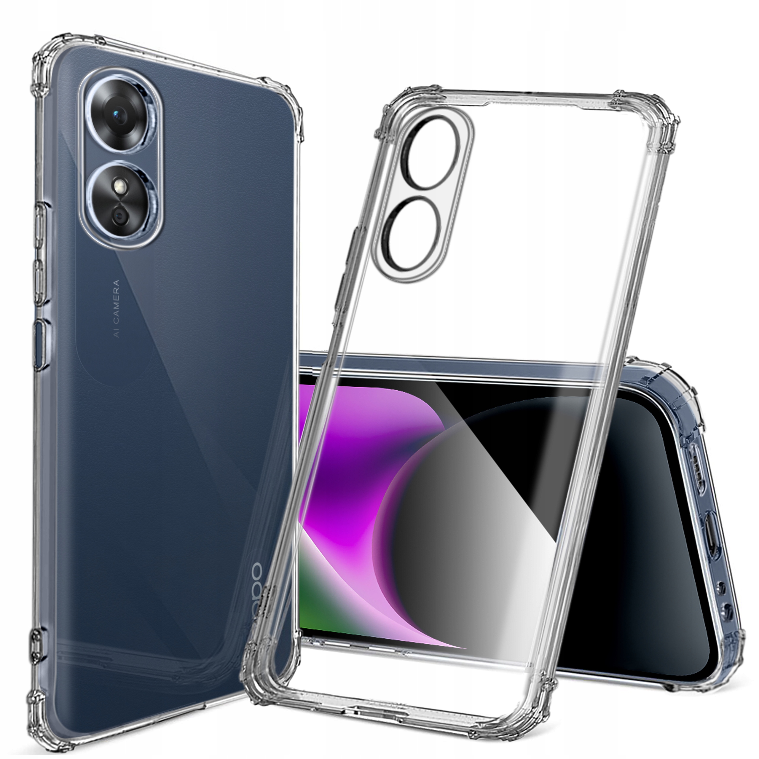 

Etui do Oppo A17 Anti-shock Case Szkło 9H