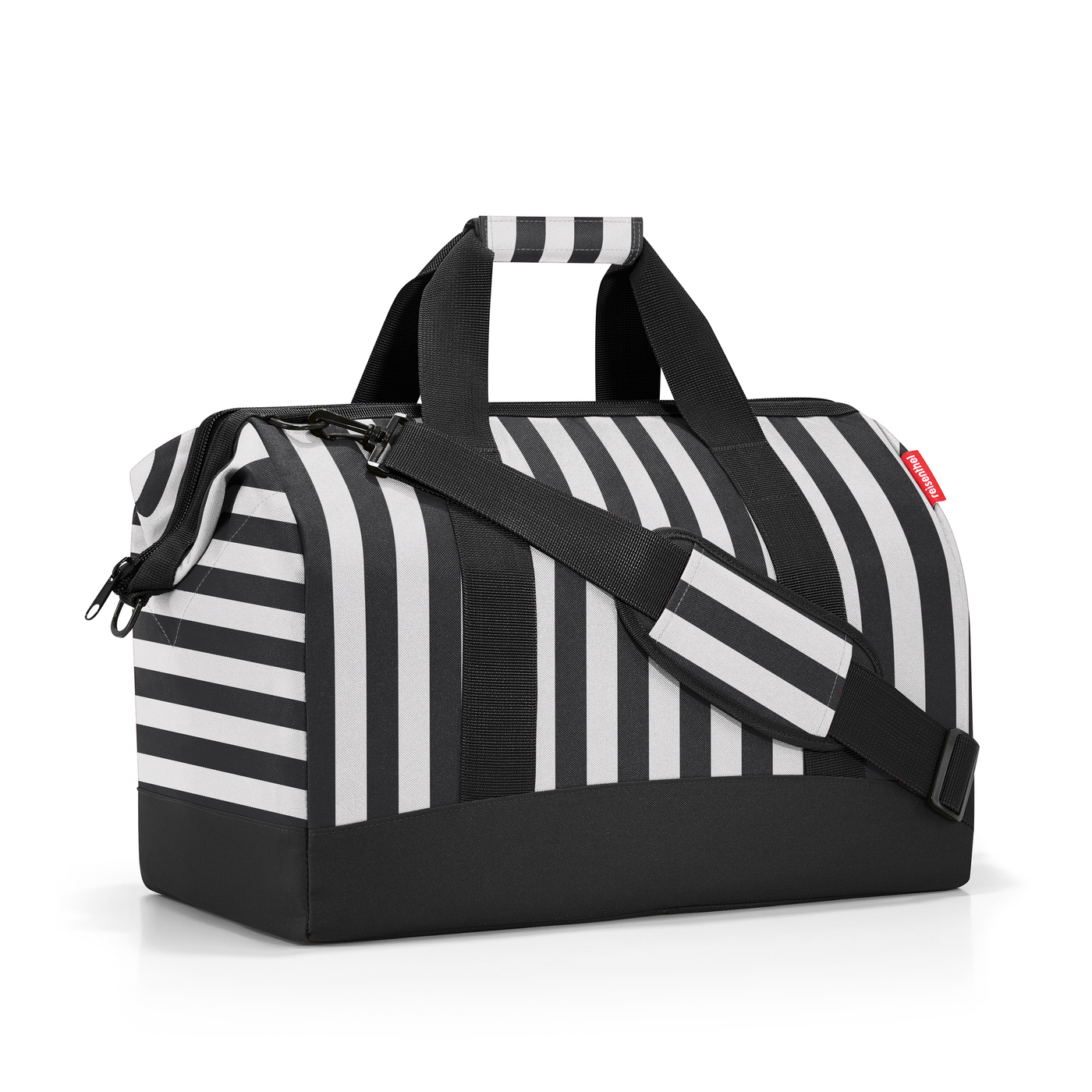 Torba Allrounder L, summerstripes black, Reisenthel