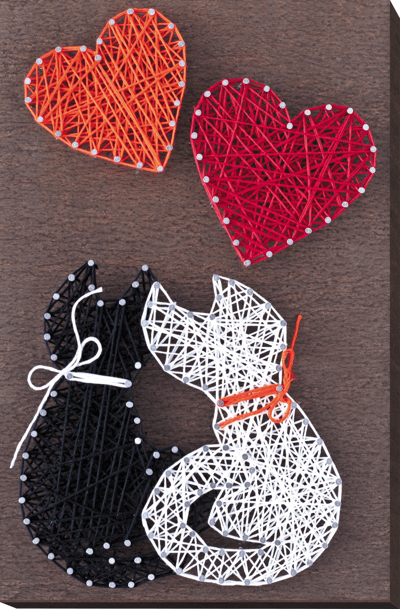 Strunová výtvarná kreativní sada "Love" Diy srdce kočky umění