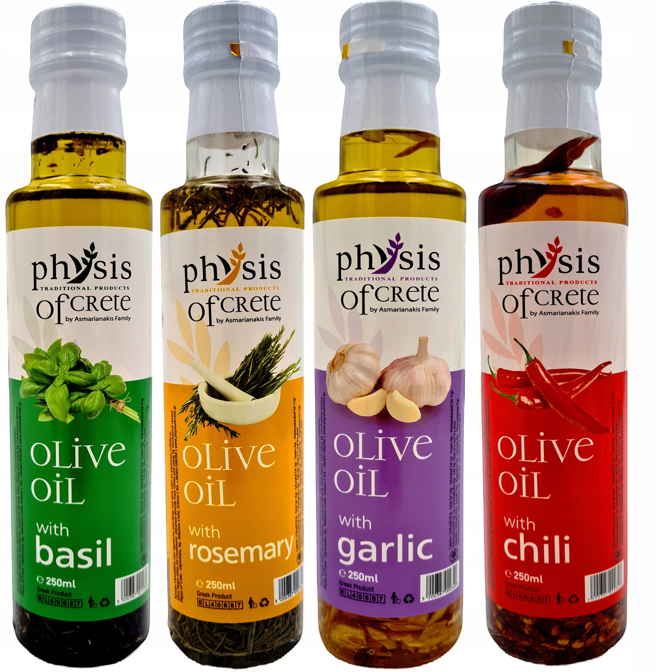 Extra panenský olivový olej 4x250 ml z Řecka Physis of Crete Chuťové oleje