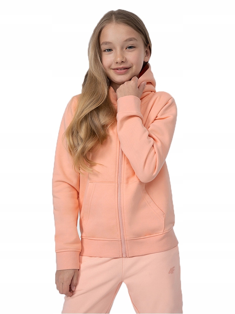 BLUZA DRESOWA DZIEWCZĘCA 4F Z KAPTUREM ROZPINANA Wiek dziecka 14 lat +