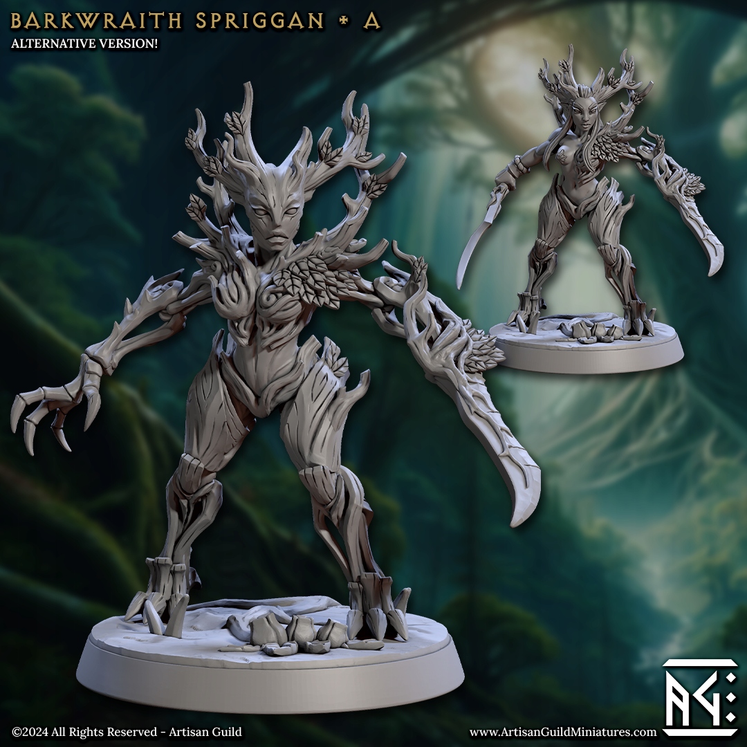 Barkwraith Spriggan - A - x1 - 3dmonkeypl
