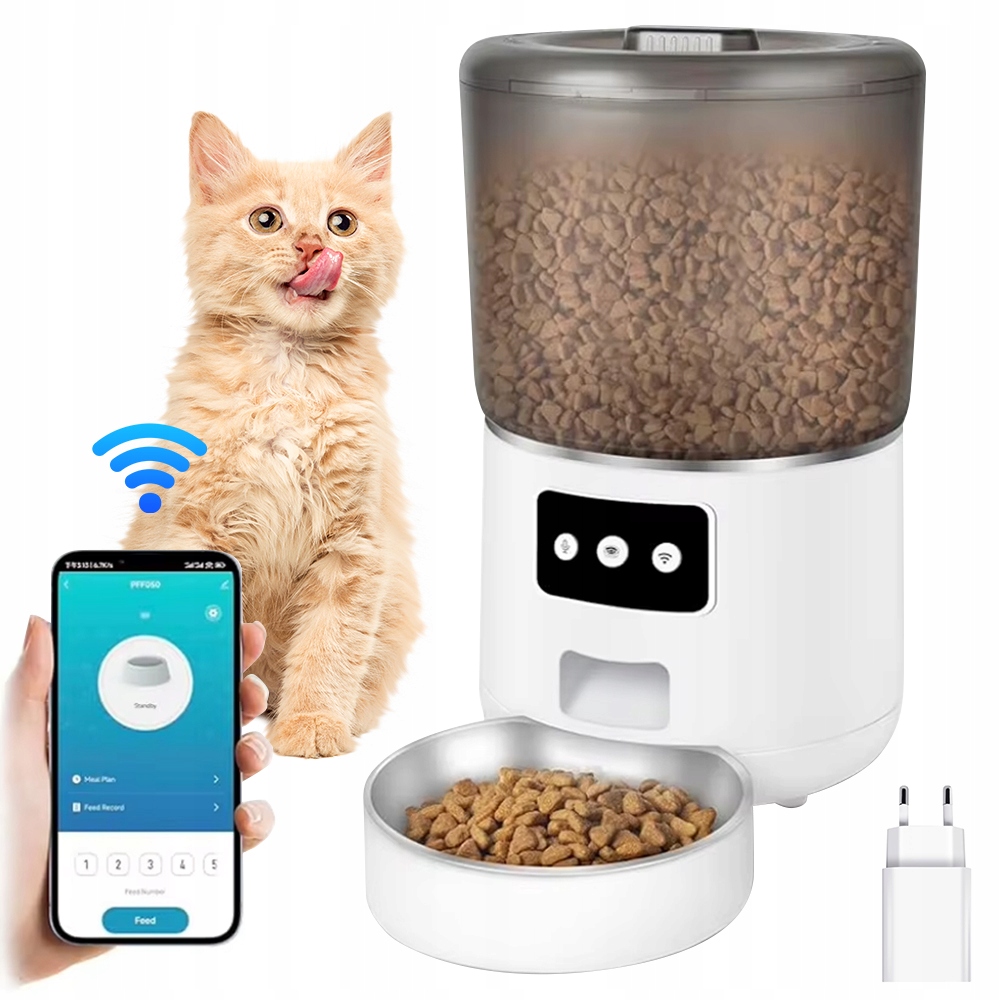 Levně Podavač Krmiva 4 L, Automatické Nouzové Napájení Pro Domácí Zvířata