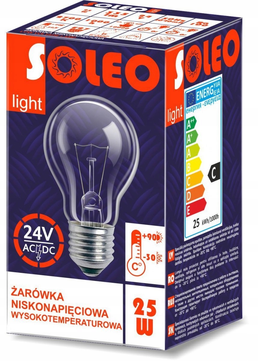 

Żarówka wysokotemperaturowa E27 60W 42V A55 950lm