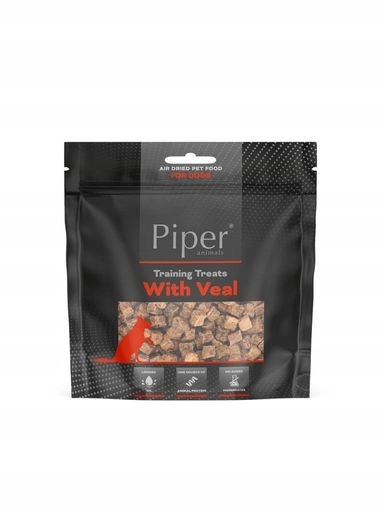 5 x Piper Training Treats Tréninkové pamlsky pro psy s telecím masem 130 g