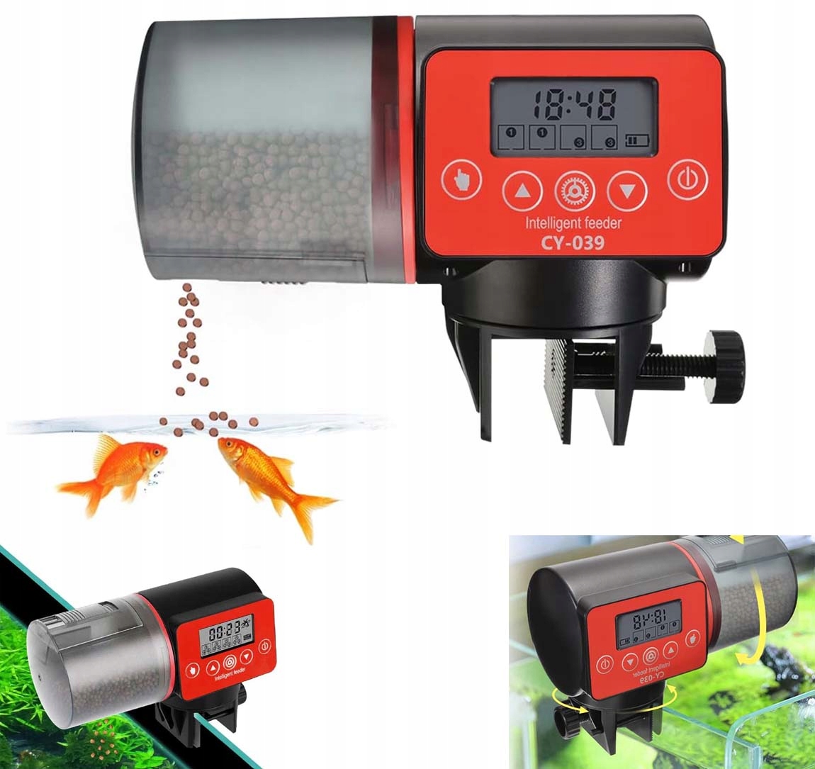 Levně Automatické Krmítko Pro Ryby Dávkovač Krmiva Do Akvária Z Nastavení Času