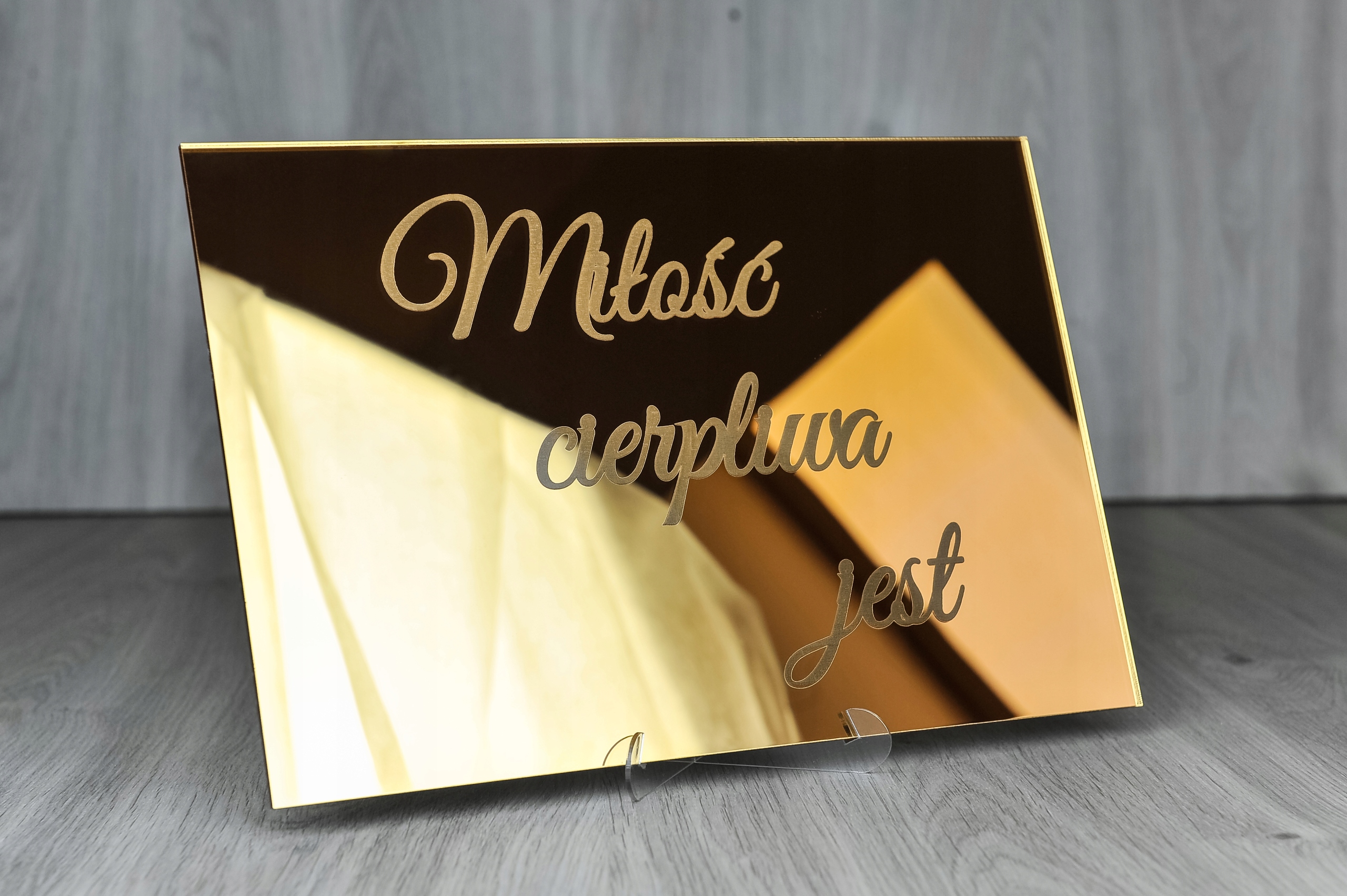 Hymn o Miłości zestaw tabliczek 12 szt 30x40 Marka Dekor Laser