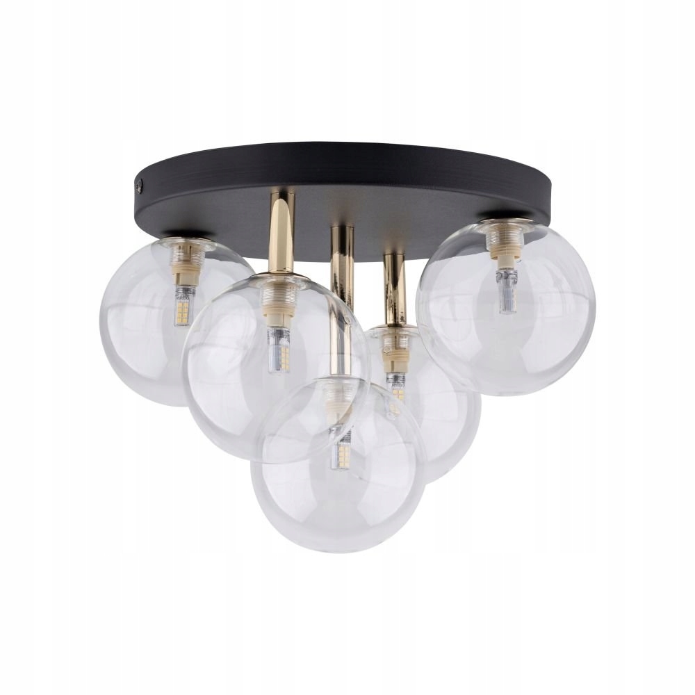 Stropné svietidlo Nilos Black/gold 758 Tk Lighting