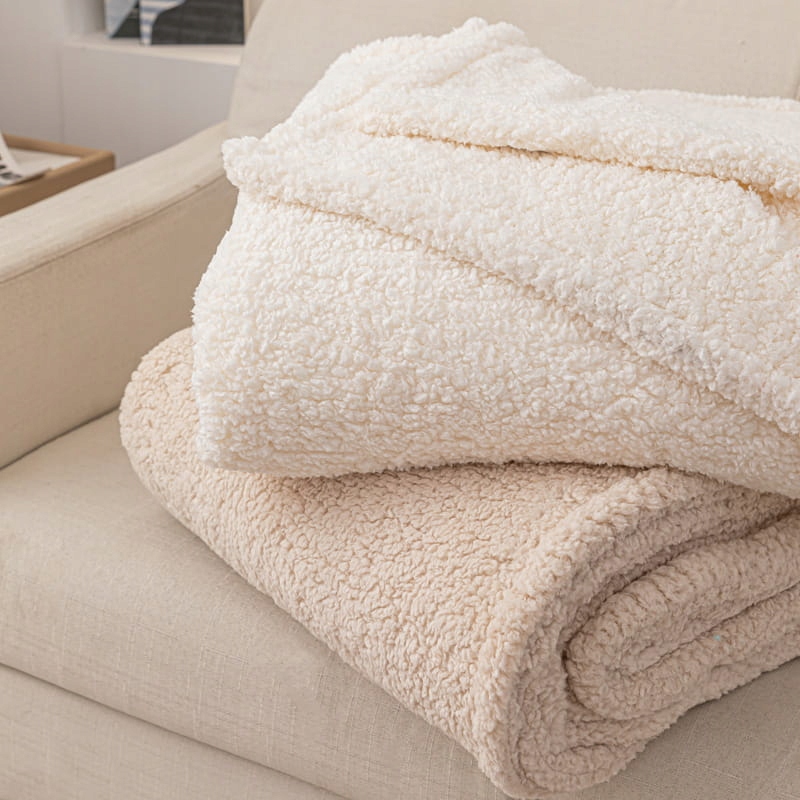 Deka Dreamy boucle 200x220 krémová měkká bukla+beránek