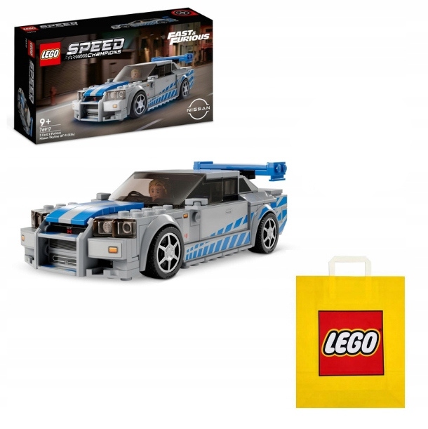 Lego Speed Nissan Skyline Gt-r R34 Sada 76917 Dárková Taška Sada!