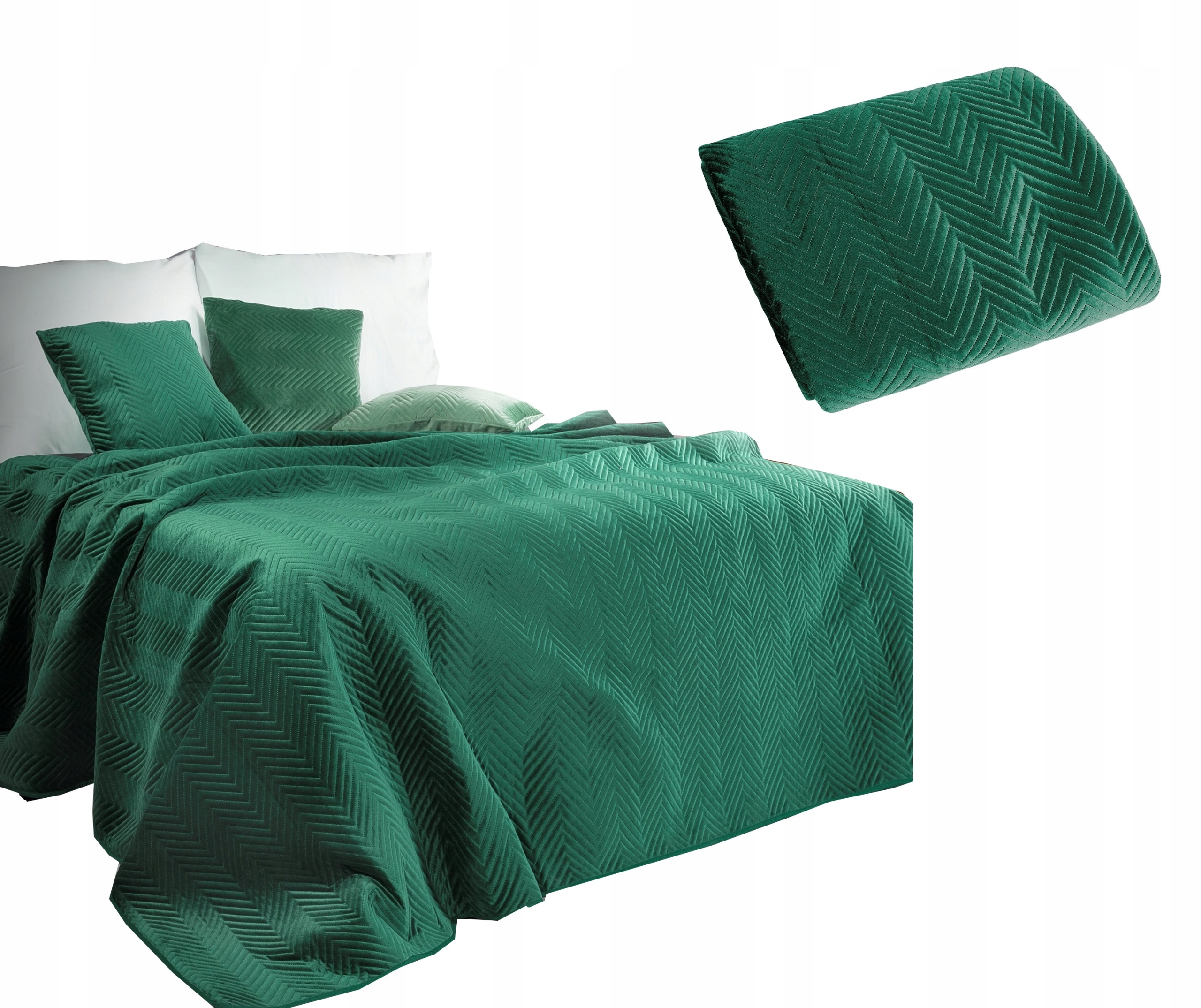 

Narzuta na łóżko 240x220 velvet pikowana welur